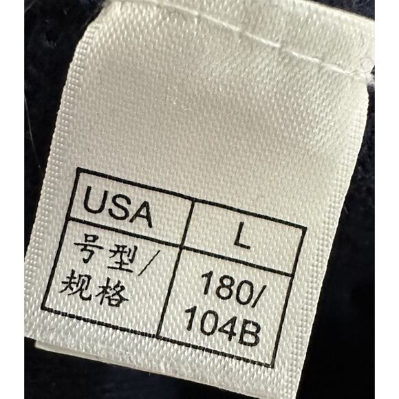 BROOKS BROTHERS 346 Extra Fine Merino Wool Navy Pullover Men’s Sweater Large - Picture 6 of 8